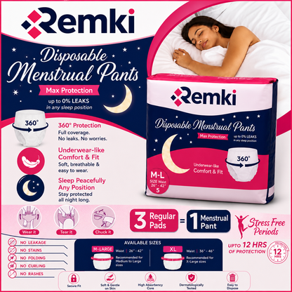 Remki Disposable Menstrual Pants: