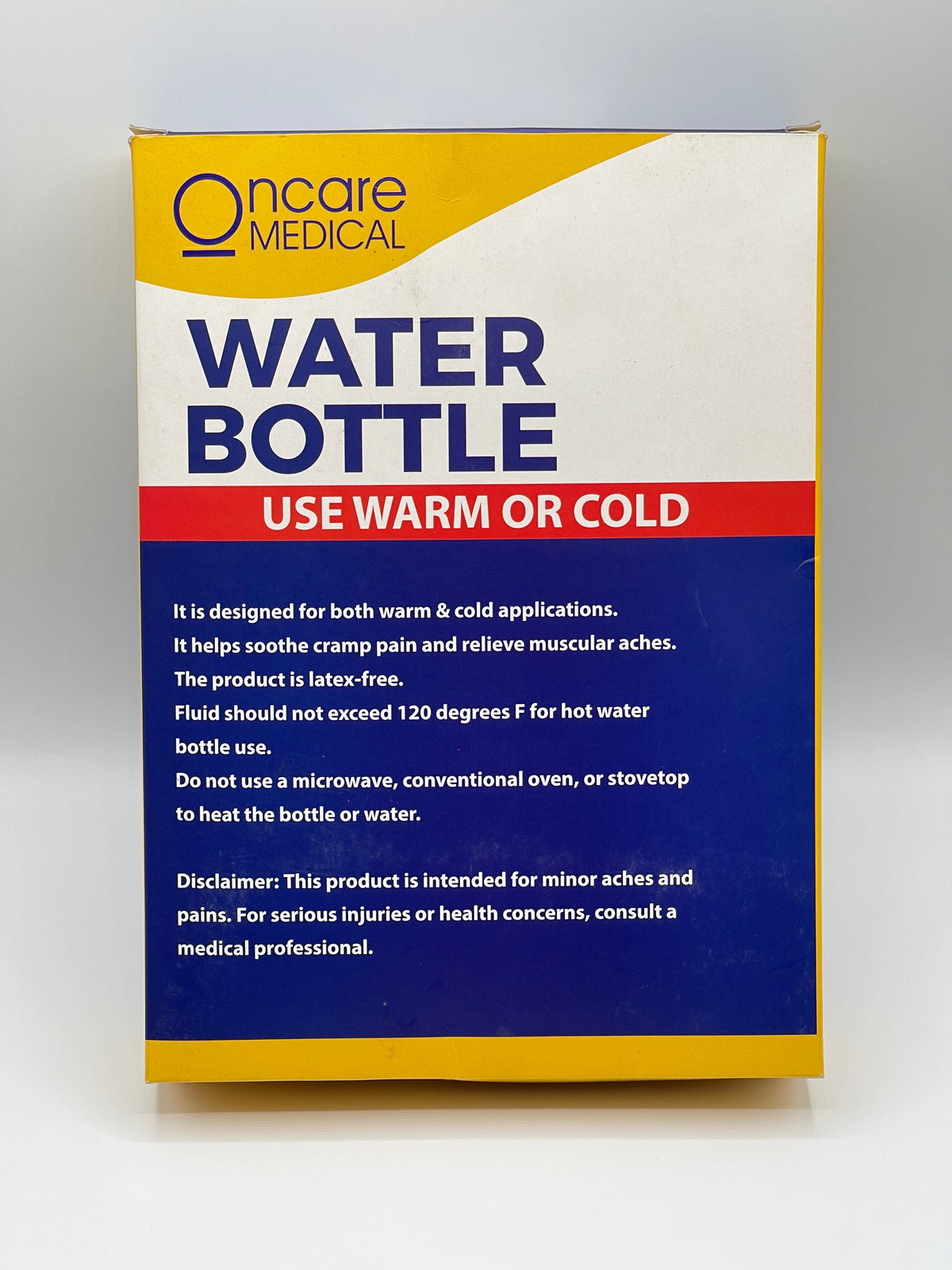 Oncare Medical Hot Water Bottle with Soft Cover